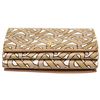 Image 4 : Burberry Beige Leather TB Double Flap Wallet