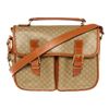 Image 1 : Celine Beige Monogram Canvas Leather Macadam Satchel Bag