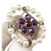 Image 3 : Chanel Silver Camelia Pearl Brooch