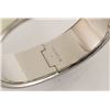 Image 6 : Hermes Ivory Metal Clic Clac Wide Bangle Bracelet PHW