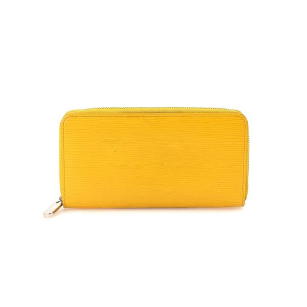 Louis Vuitton Yellow Epi leather Zippy Wallet
