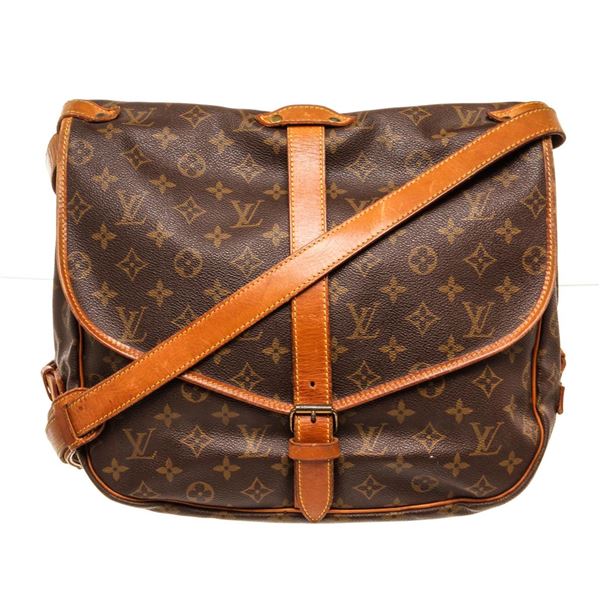 Louis Vuitton Brown Monogram Canvas Saumur 30cm Crossbody Bag