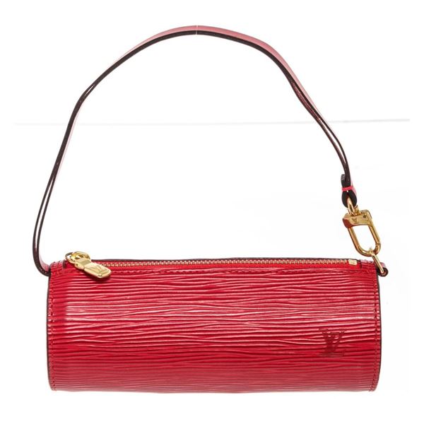 Louis Vuitton Red Epi Leather Mini Papillon Pochette Bag