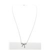 Image 1 : Tiffany & Co. Silver Bow Pendant Necklace