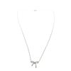 Image 2 : Tiffany & Co. Silver Bow Pendant Necklace