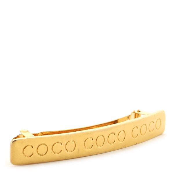 Chanel Coco Barrette Metal Gold