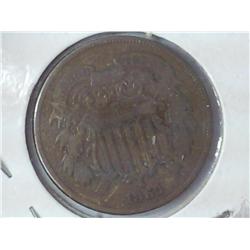 1865 Two Cent Piece