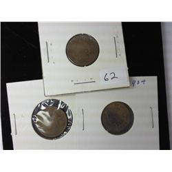 1903, 1904 And 1905 Indian Head Cents