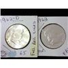 1962-D And 1963 Franklin Half Dollars