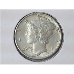 1937 Mercury Dime