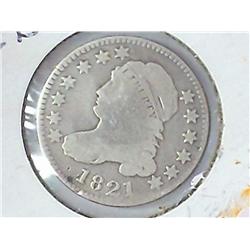1821 Large Date Bust Dime
