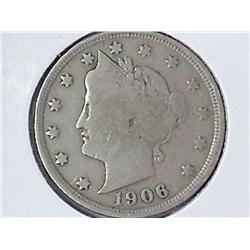 1906 Liberty "V" Nickel (VG+)