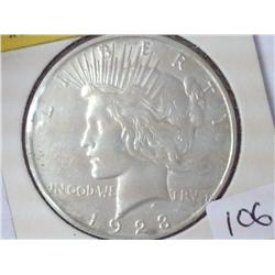 1923-D Peace Silver Dollar