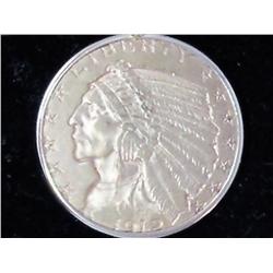 1912 Five Dollar Liberty Gold Coin In Gold Bezel