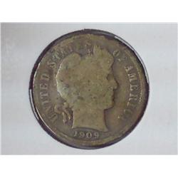 1909 Barber Dime