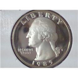 1985-S Washington Quarter Proof