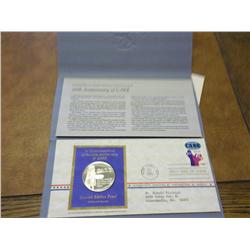 Postmasters Of America FDC With 1 Ounce Sterling