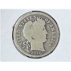 1916 Barber Dime