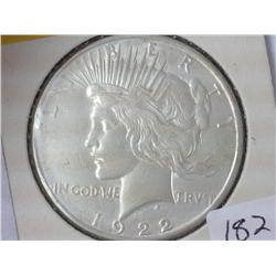 1922-D Peace Silver Dollar
