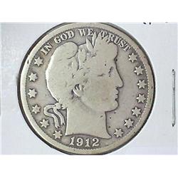 1912-D Barber Half Dollar