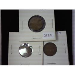 1897, 1898 And 1899 Indian Head Cents