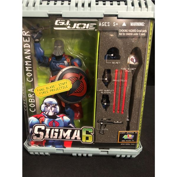 SEALED SIGMA SIX G. I JOE COBRA COMMANDER 1:6 SCALE