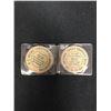 Image 1 : 2 X 50 CENTS WOODEN TOKENS