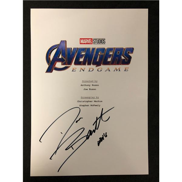 DAVE BAUTISTA SIGNED AVENGERS SCRIPT COVER (RA COA)