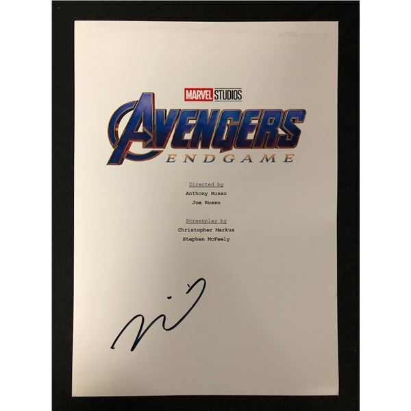 VIN DIESEL SIGNED AVENGERS SCRIPT COVER (RA COA)