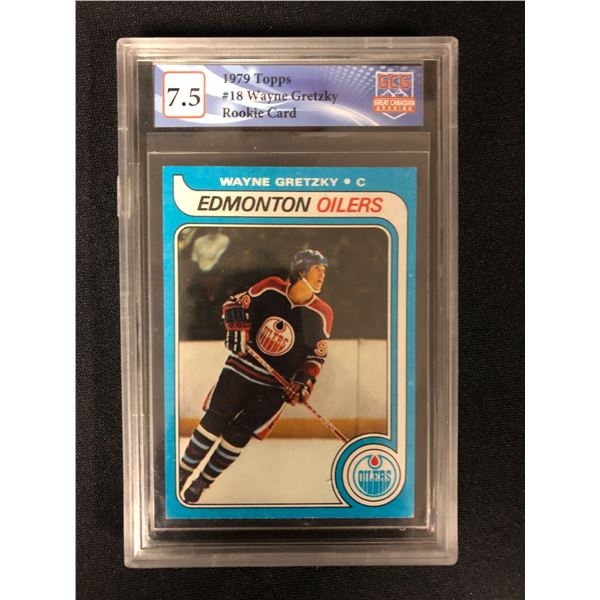 1979-80 TOPPS NO.18 WAYNE GRETZKY RC (GCG 7.5)