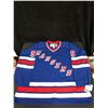 Image 3 : WAYNE GRETZKY NEW YORK RANGERS AUTOGRAPHED REPLICA BLUE CCM HOCKEY JERSEY (UD COA)