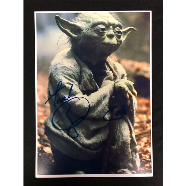 FRANK OZ SIGNED 8X10 YODA PHOTO (RA COA)