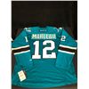 Image 1 : PATRICK MARLEAU SAN JOSE SHARKS AUTOGRAPHED REPLICA GREEN REEBOK HOCKEY JERSEY (AJ COA)