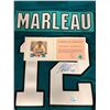 Image 2 : PATRICK MARLEAU SAN JOSE SHARKS AUTOGRAPHED REPLICA GREEN REEBOK HOCKEY JERSEY (AJ COA)