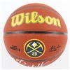 Image 2 : Dikembe Mutombo Signed Nuggets Logo NBA Basketball (Schwartz)