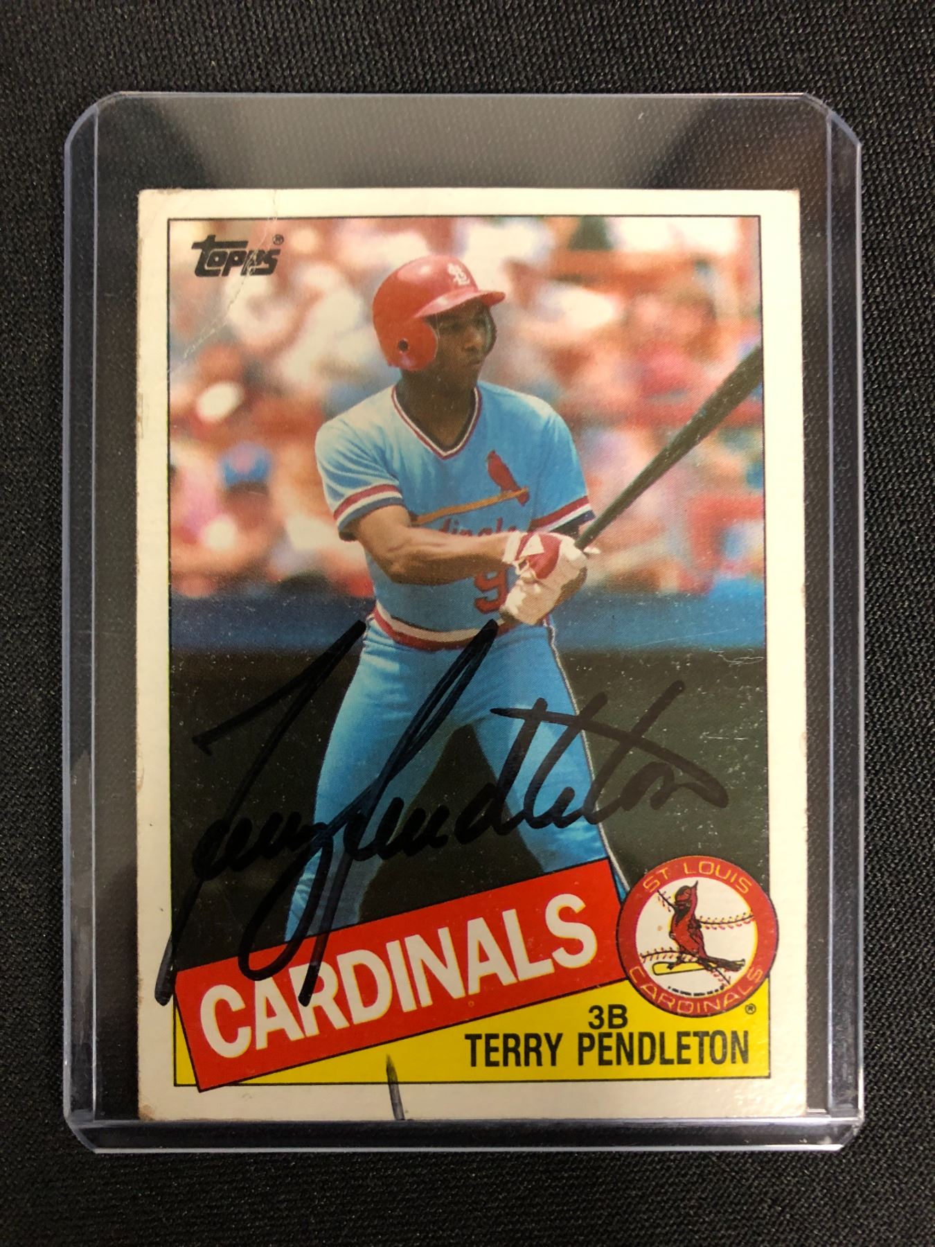 TERRY PENDLETON AUTHENTIC AUTOGRAPH BASEBALL CARD