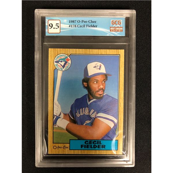 1987 O-PEE-CHEE NO.178 CECIL FIELDER (GCG 9.5)