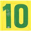 Image 2 : PELE SIGNED TEAM BRAZIL SOCCER JERSEY (BECKETT COA)