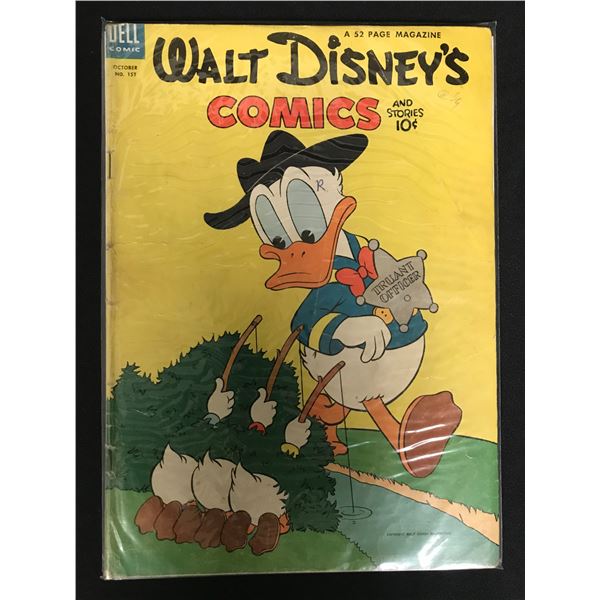 GOLDEN AGE DELL COMICS WALT DISNEY NO.157