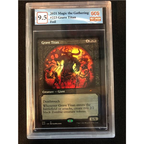 2021 MAGIC THE GATHERING GRAVE TITAN FOIL (GCG 9.5)