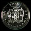 Image 2 : Jamaica 25 Dollars 1978 - Coronation 25th