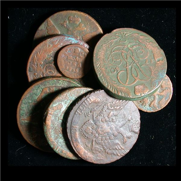 Russia Imperial 5 Kopek Lot