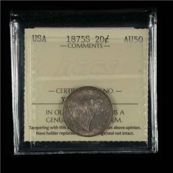 United States 20 Cents, 1875-S