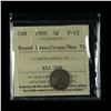 Image 1 : 1909 Five Cents - Round Leaves, Cross/Bow Tie