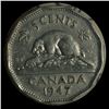 Image 2 : 1947 Five Cents - Dot Variety