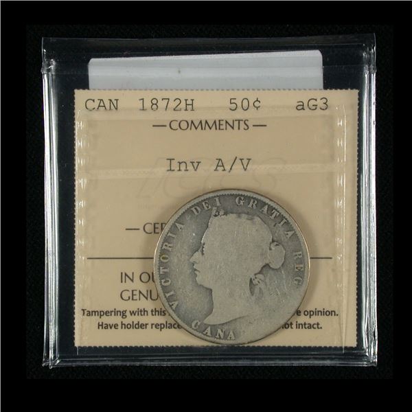 1872H Fifty Cents - Inverted A/V