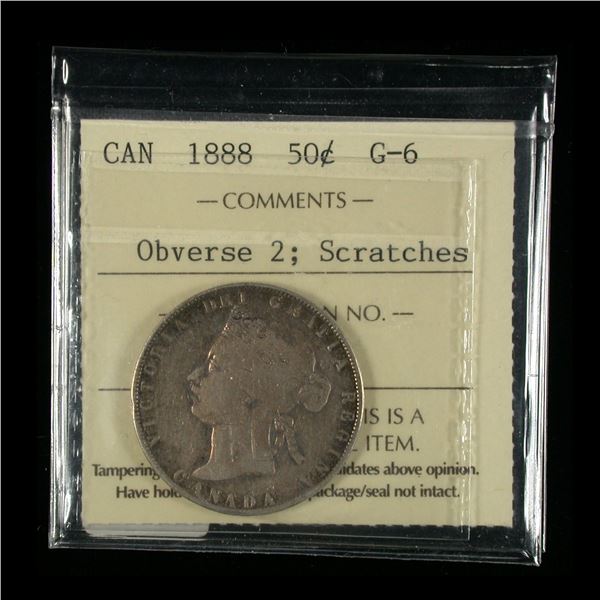 1888 Fifty Cents - Obverse 2