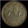 Image 2 : 1947 One Dollar - Maple Leaf, Dbl HP