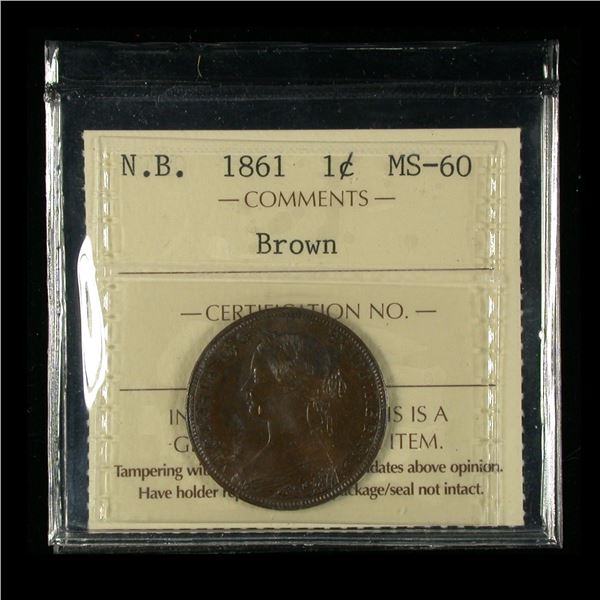 New Brunswick Cent, 1861