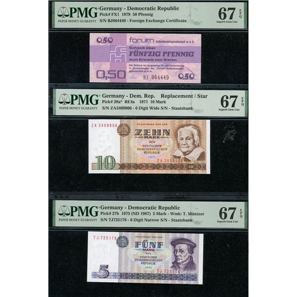 East Germany Note Trio, 1971-1979